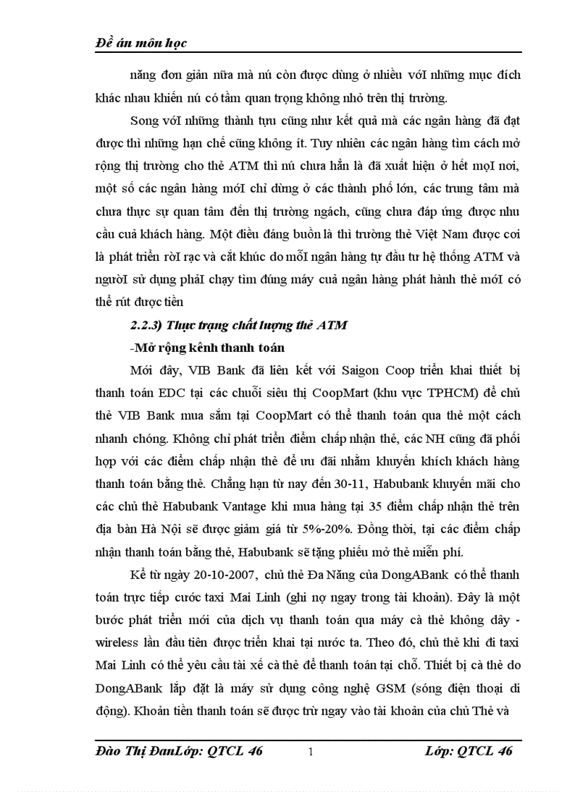 image for page Thực trạng chất lượng dịch vụ thẻ ATM các ngân hàng Việt Nam hiện nay