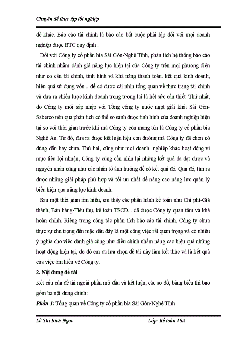 image for page Phân tích tình hình tài chính thông qua hệ thống báo cáo tài chính nhằm nâng cao hiệu quả kinh doanh tại Công ty cổ phần Bia Sài Gòn Nghệ Tĩnh