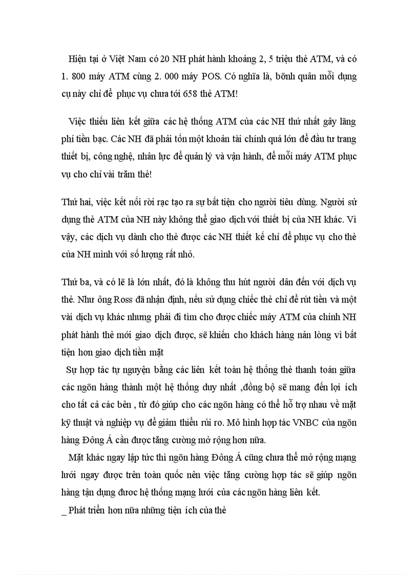 image for page Giải pháp phát triển nghiệp vụ phát hành và thanh toán thẻ tại ngân hàng Đông Á chi nhánh Hà Nội 1