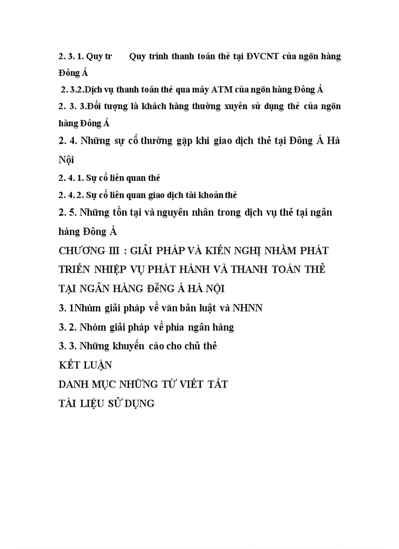 image for page Giải pháp phát triển nghiệp vụ phát hành và thanh toán thẻ tại ngân hàng Đông Á chi nhánh Hà Nội 1