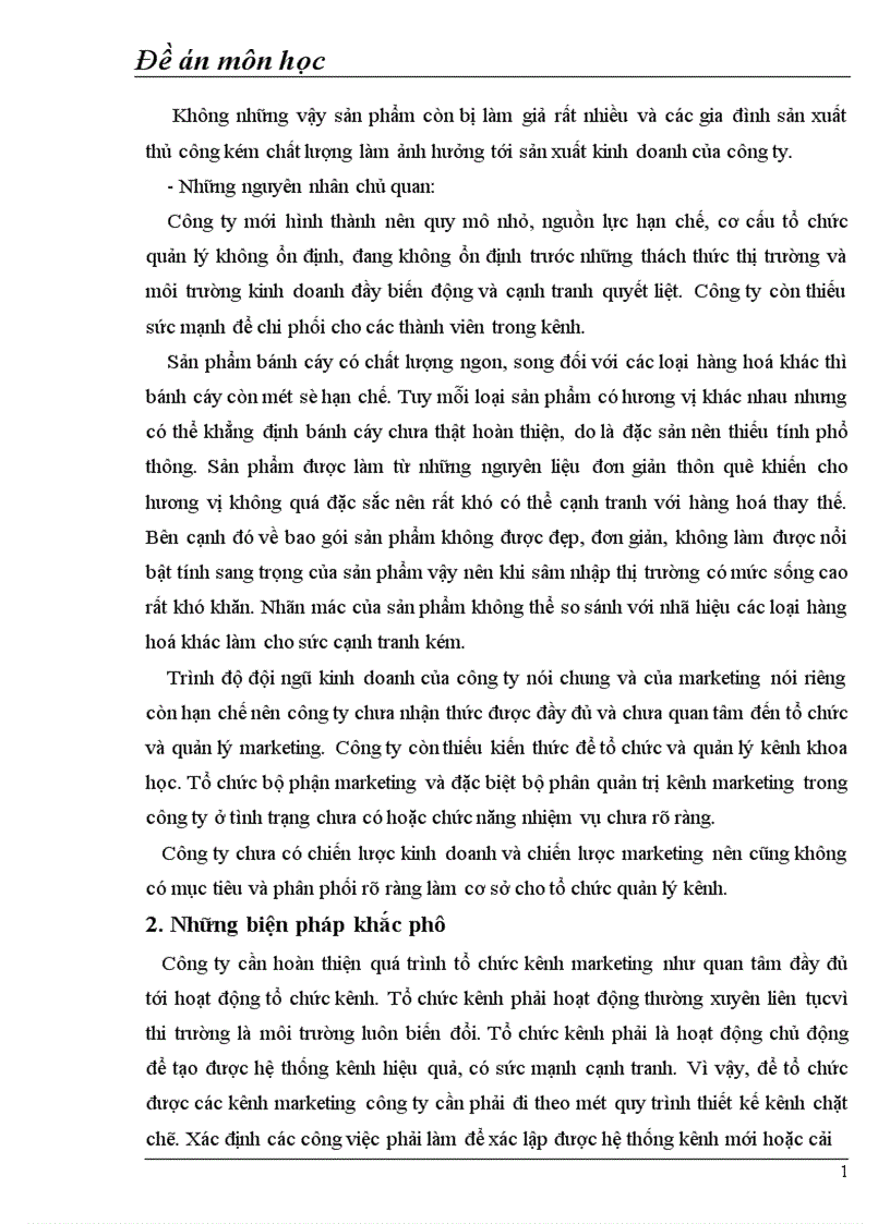 image for page Những giải pháp nhằm phát triển hoạt động kênh phân phối bánh cáy của công ty Dân Liên