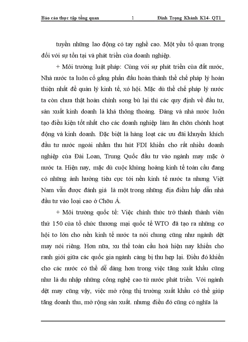 image for page Báo cáo thực tập tổng hợp tại Công ty cổ phần May II Hải Dương