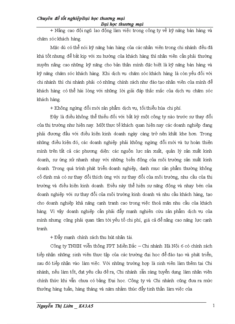 image for page Nâng cao năng lực cạnh tranh của chi nhánh Hà Nội 6 công ty TNHH 1TV viễn thông FPT Miền Bắc 1