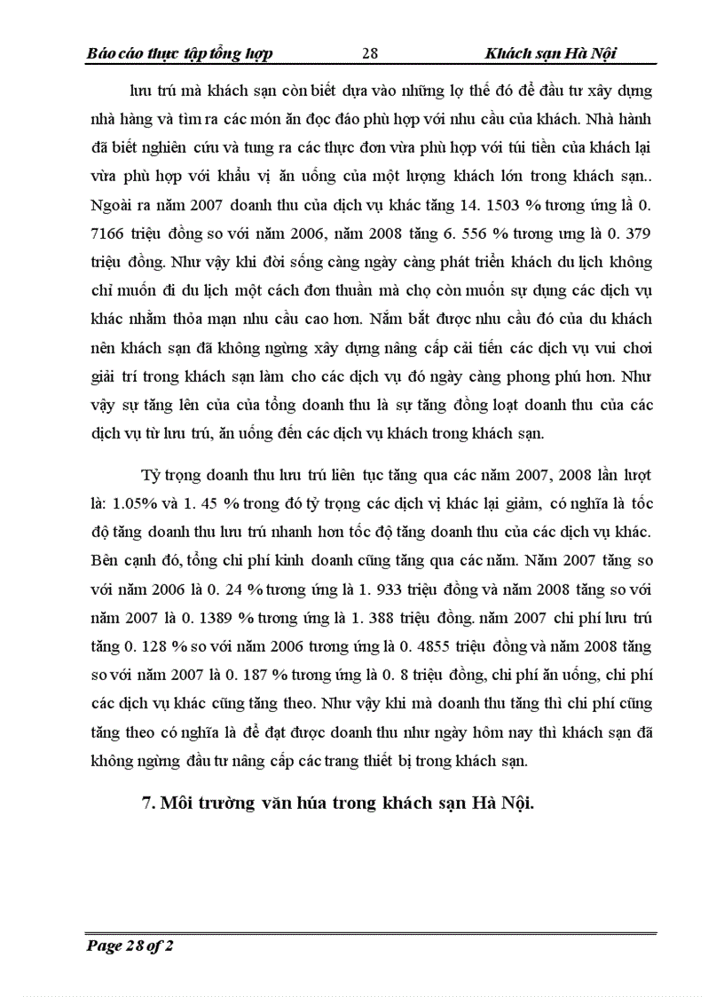 image for page thực tập tổng hợp công ty liên doanh khách sạn Hà Nội