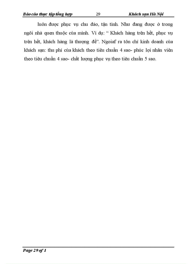 image for page thực tập tổng hợp công ty liên doanh khách sạn Hà Nội