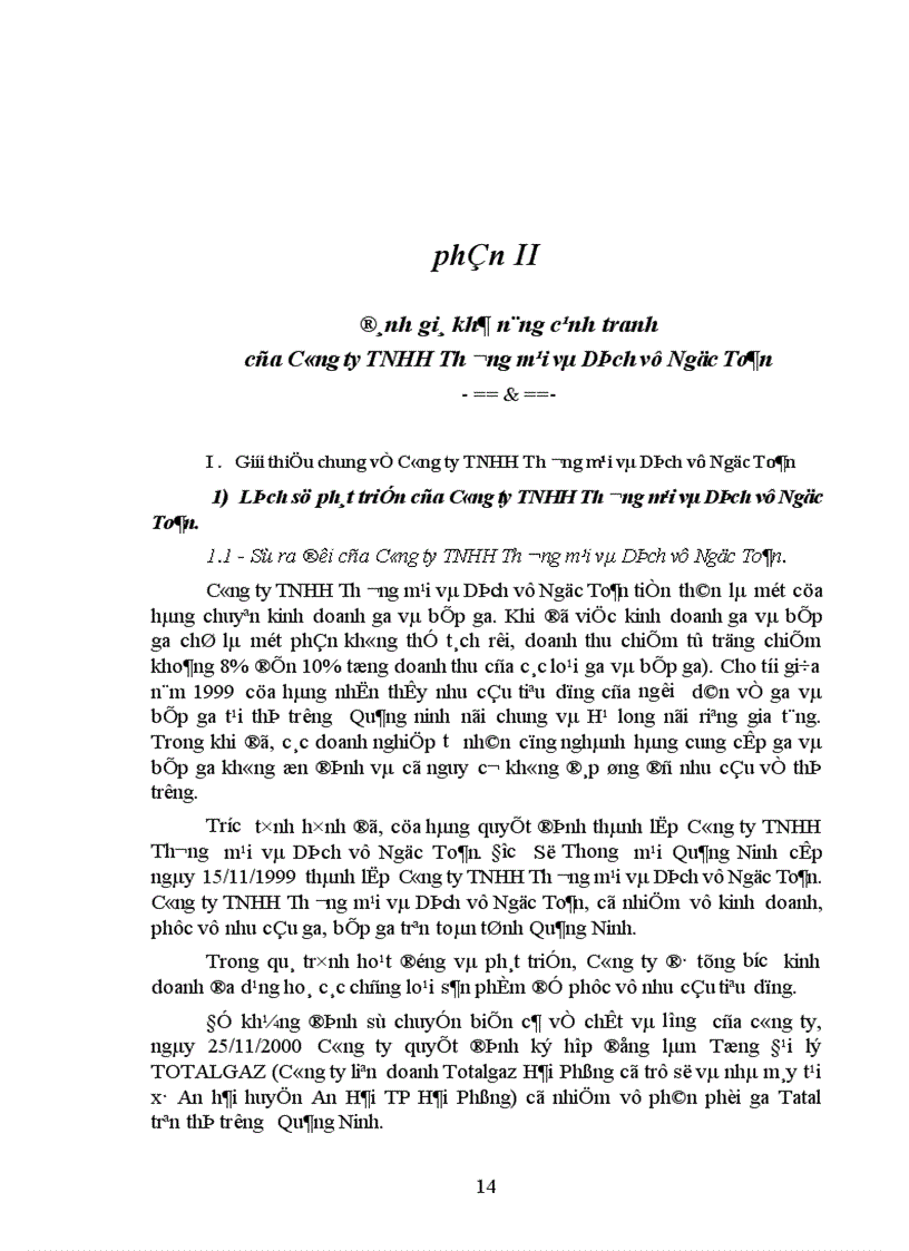 image for page Giải pháp nâng cao khả năng cạnh tranh trong lĩnh vực kinh doanh Gaz và Bếp ga ở Công ty TNHH Thương mại và Dịch vụ Ngọc Toản 1