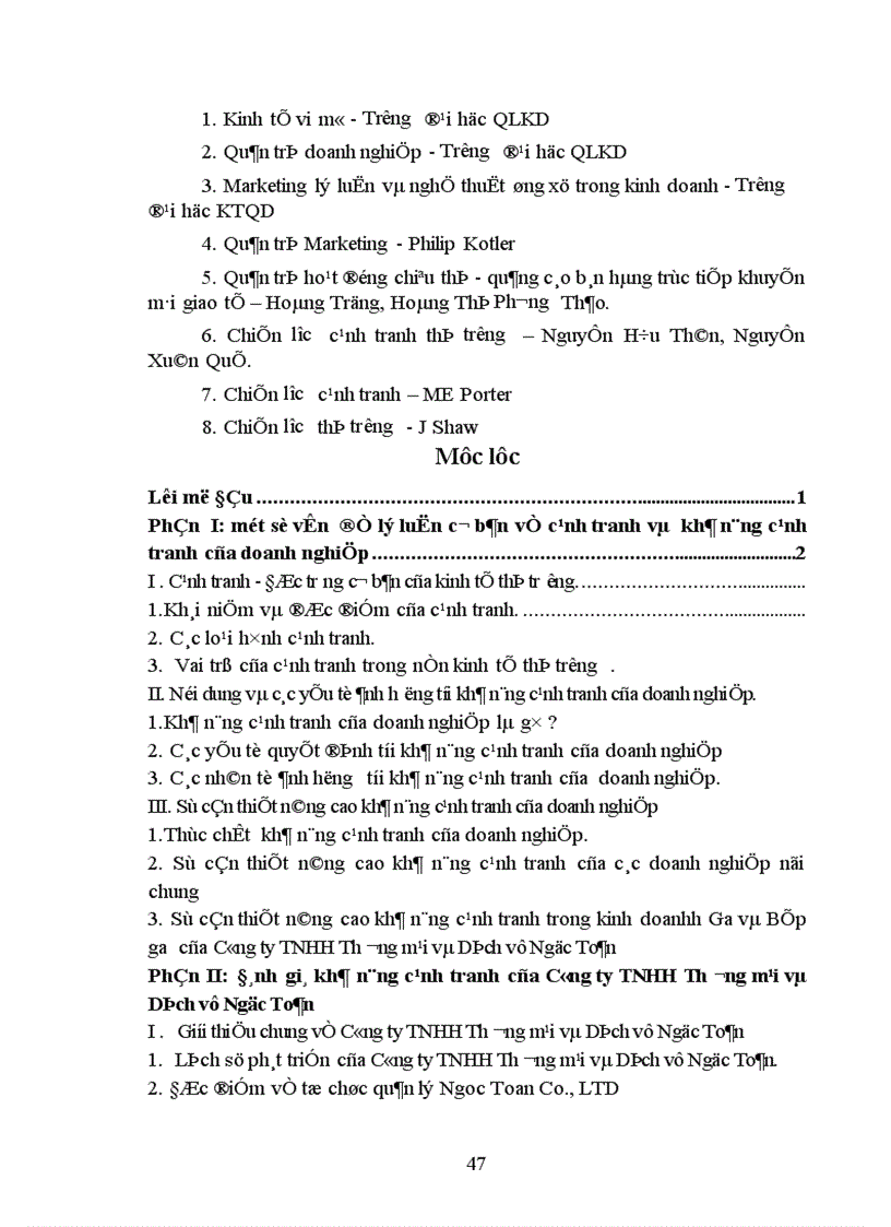 image for page Giải pháp nâng cao khả năng cạnh tranh trong lĩnh vực kinh doanh Gaz và Bếp ga ở Công ty TNHH Thương mại và Dịch vụ Ngọc Toản 1