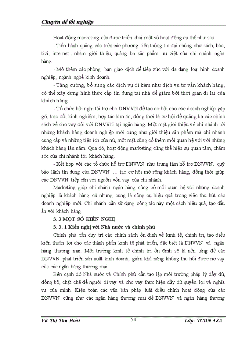 image for page Nâng cao chất lượng cho vay đối với doanh nghiệp vừa và nhỏ của ngân hàng thương mại cổ phần Công Thương chi nhánh Hai Bà Trưng