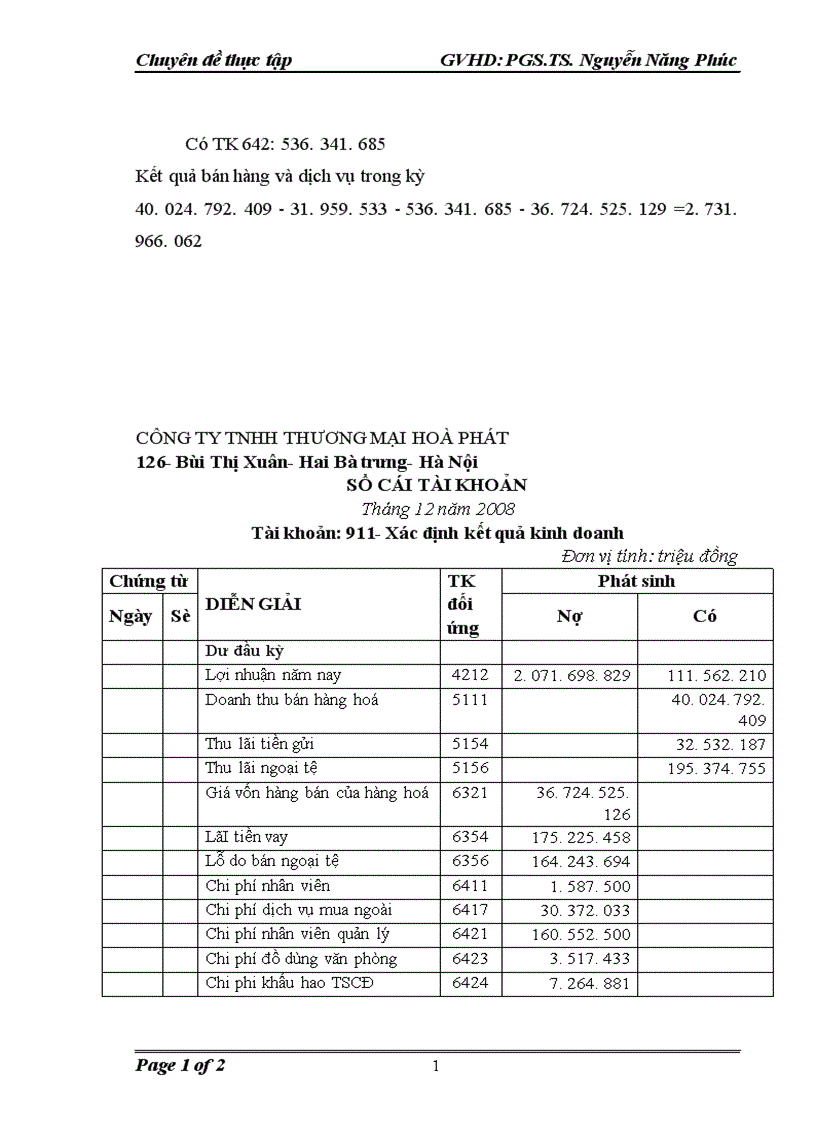 image for page Kế toán bán hàng và xác định kết quả bán hàng tại công ty TNHH thương mại Hoà Phát