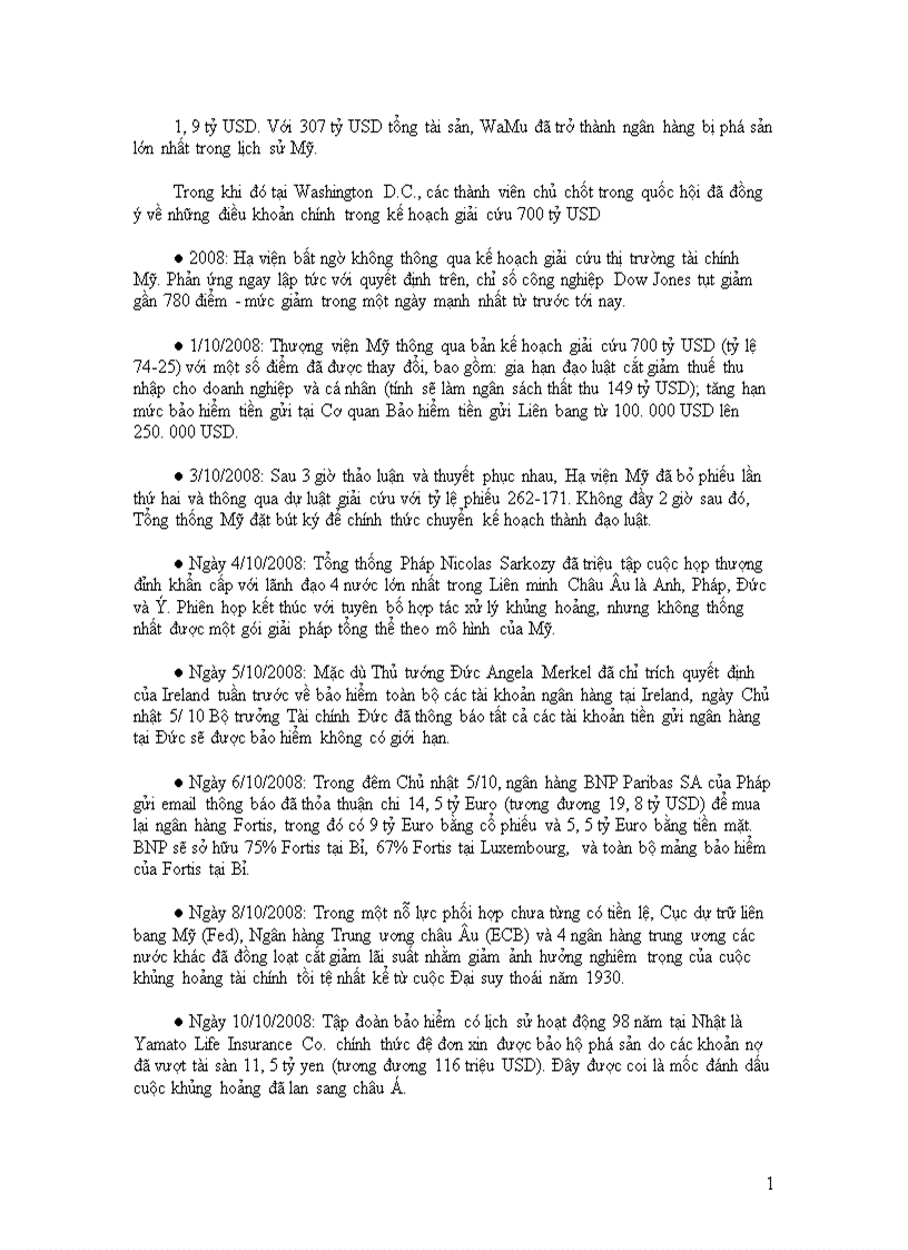 image for page Phân tích nguyên nhân cuộc khủng hoảng tài chính ngân hàng Mỹ năm 2008