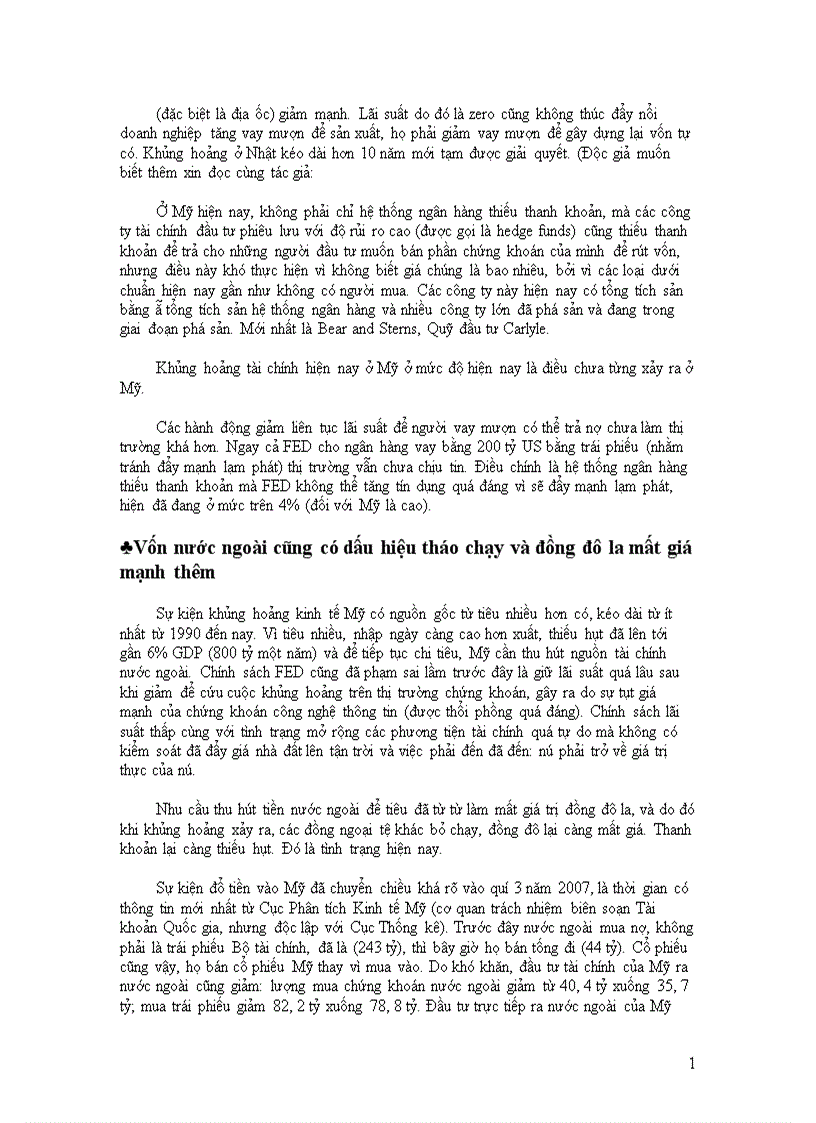 image for page Phân tích nguyên nhân cuộc khủng hoảng tài chính ngân hàng Mỹ năm 2008