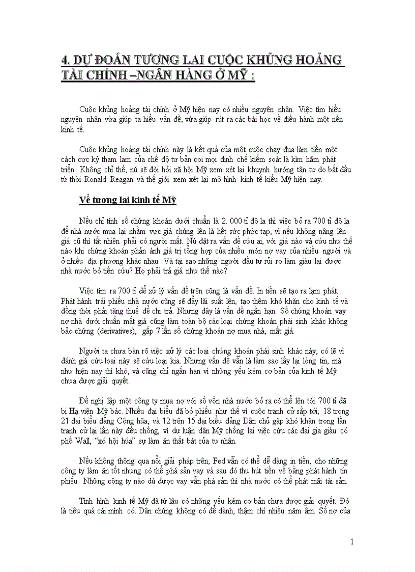 image for page Phân tích nguyên nhân cuộc khủng hoảng tài chính ngân hàng Mỹ năm 2008