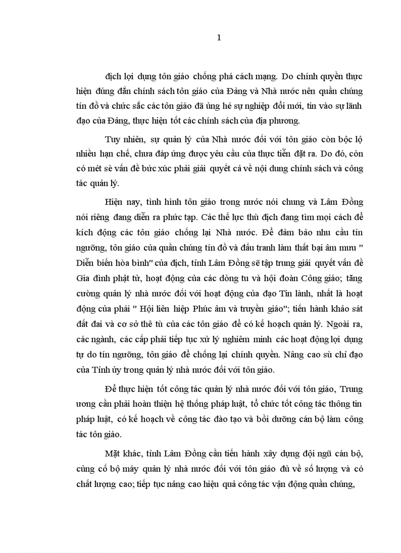 image for page Quản lý nhà nước đối với tôn giáo ở Lâm Đồng hiện nay vấn đề và giải pháp