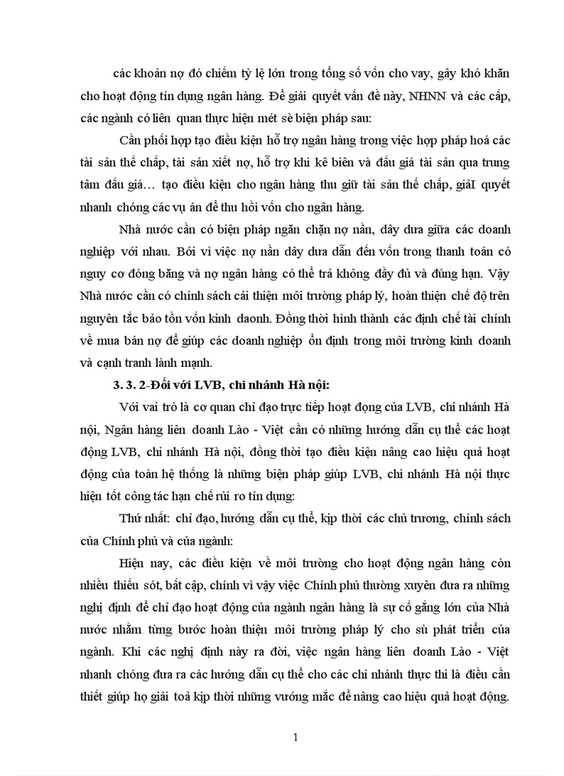 image for page Giải pháp phòng ngừa và hạn chế rủi ro trong kinh doanh tín dụng tại Ngân hàng liên doanh Lào Việt chi nhánh Hà Nội 1