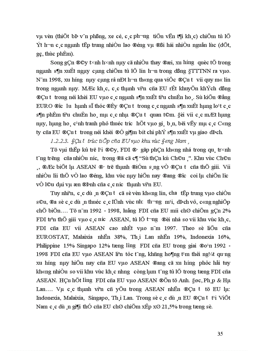 image for page Đầu tư trực tiếp nước ngoài của EU vào Việt Nam Thực trạng và giải pháp 1