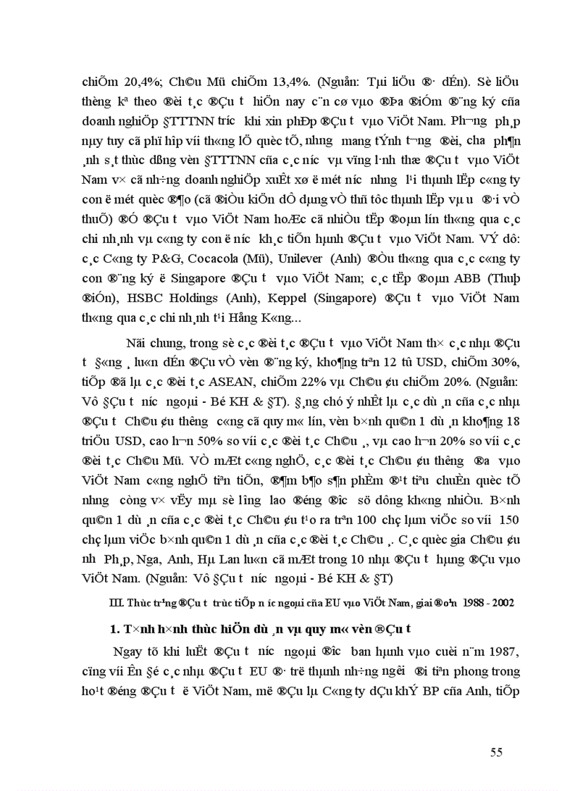 image for page Đầu tư trực tiếp nước ngoài của EU vào Việt Nam Thực trạng và giải pháp 1