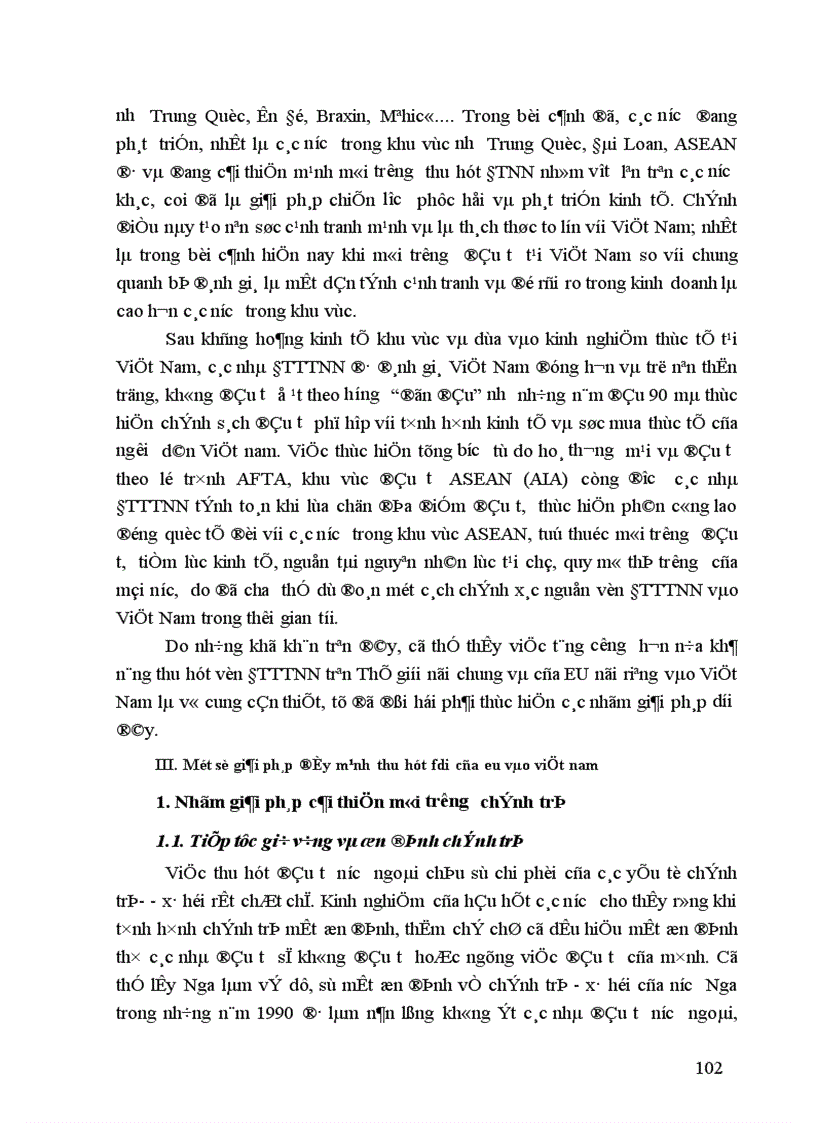 image for page Đầu tư trực tiếp nước ngoài của EU vào Việt Nam Thực trạng và giải pháp 1