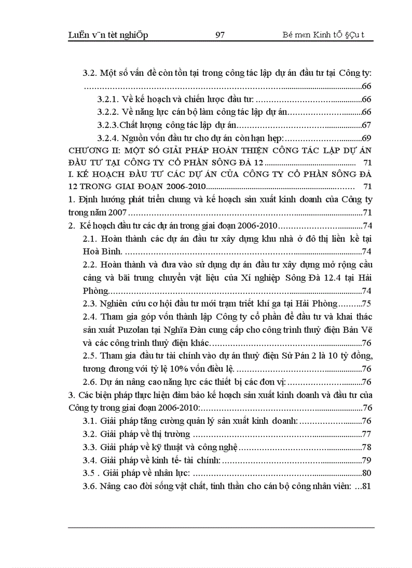 image for page Hoàn thiện công tác lập dự án đầu tư tại Công ty cổ phần Sông Đà 12 1