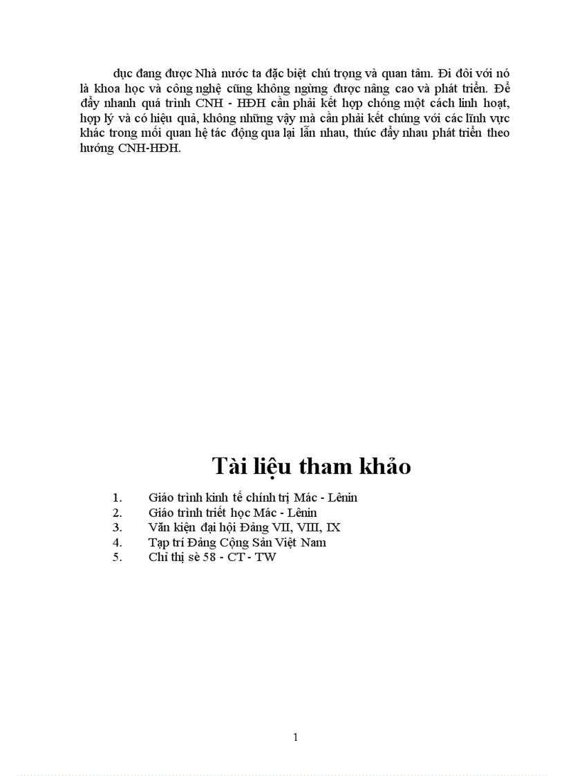 image for page Biện chứng của quá trình phát triển giáo dục và đào tạo cùng với khoa học và công nghệ ở Việt Nam theo mục tiêu công nghiệp hoá phải gắn với hiện đại hoá 1