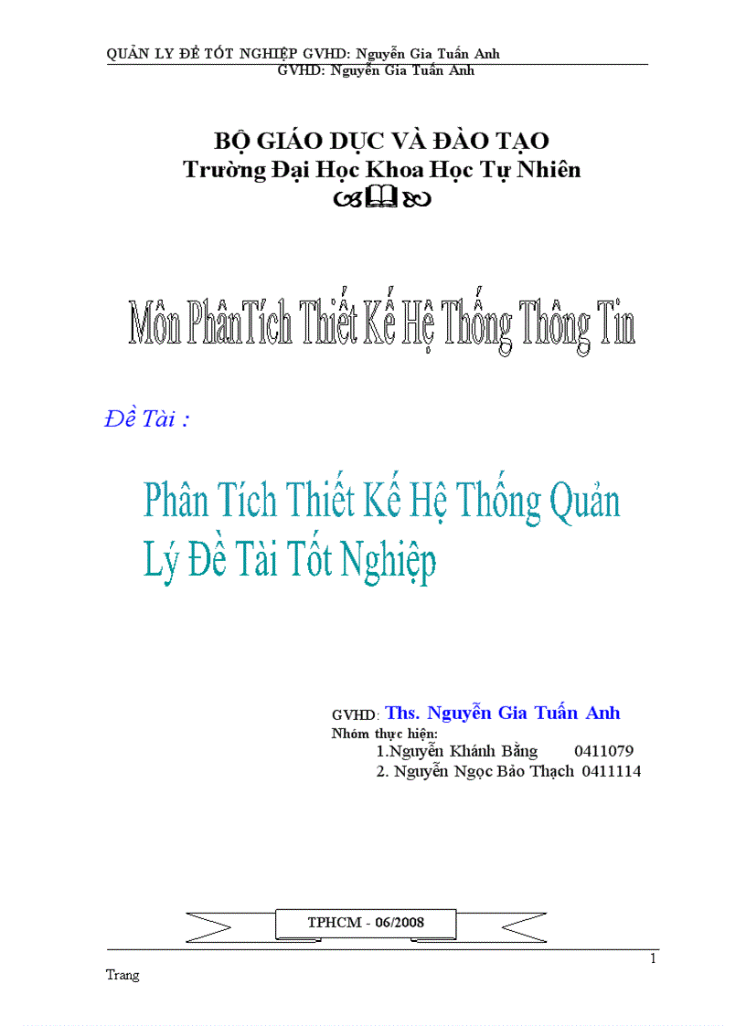 image for page Phân tích thiết kế hệ thống quản lý đề tài tốt nghiệp 1