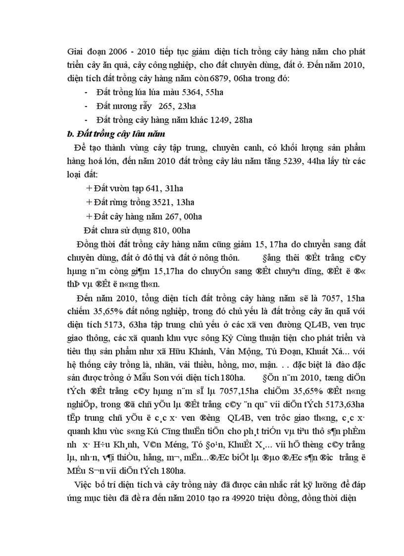 image for page Cơ sở khoa học của quy hoạch sử dụng đất đai huyện Lộc Bình Tỉnh Lạng Sơn thời kỳ 2001 2010