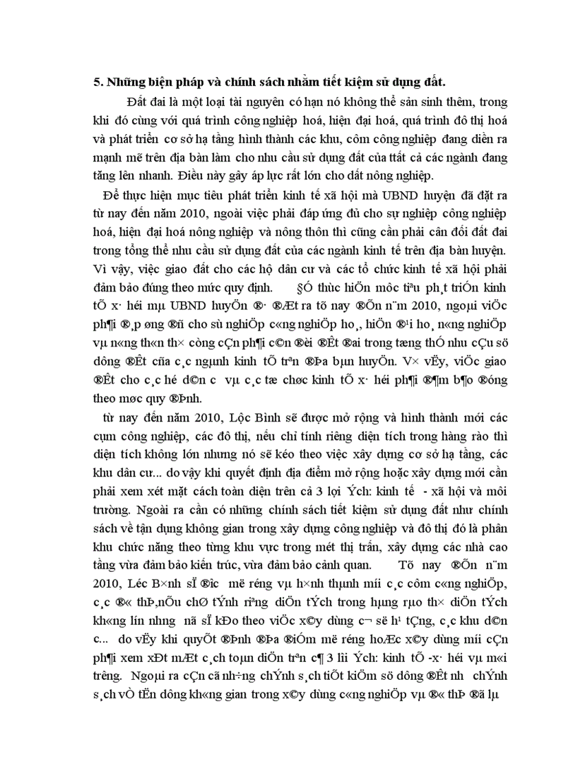 image for page Cơ sở khoa học của quy hoạch sử dụng đất đai huyện Lộc Bình Tỉnh Lạng Sơn thời kỳ 2001 2010