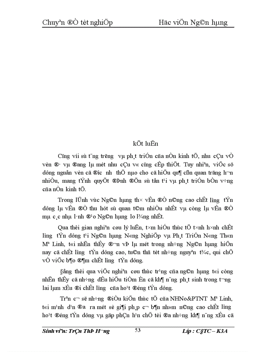 image for page Giải pháp nâng cao chất lượng tín dụng tại Chi nhánh ngân hàng Nông nghiệp và Phát triển nông thôn Mê Linh 1