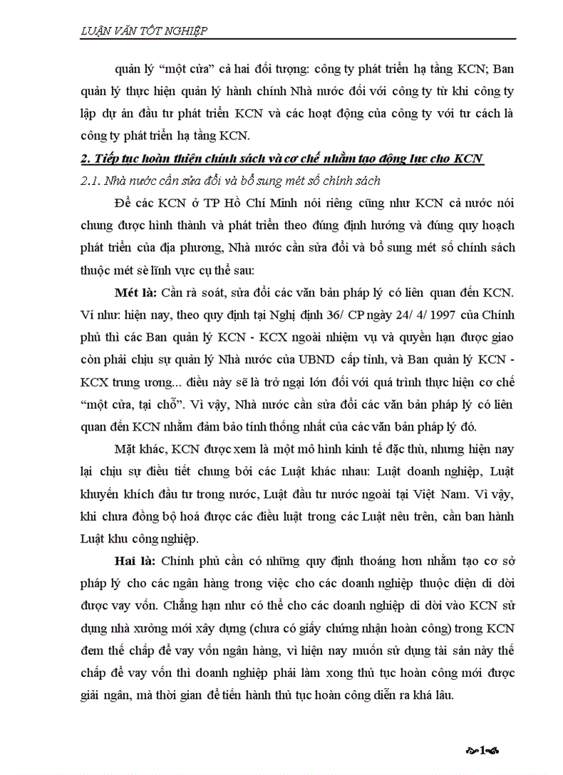image for page Một số giải pháp phát triển các khu công nghiệp nhằm phát triển kinh tế xã hội trên địa bàn TP Hồ Chí Minh đến năm 2010 1