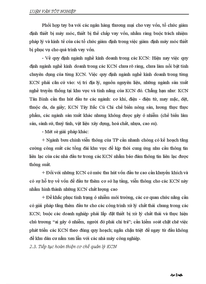 image for page Một số giải pháp phát triển các khu công nghiệp nhằm phát triển kinh tế xã hội trên địa bàn TP Hồ Chí Minh đến năm 2010 1