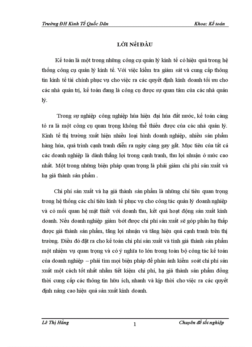 image for page Hoàn thiện kế toán chi phí sản xuất và tính giá thành sản phẩm ở Công ty cổ phần May 19 Việt Nam 1