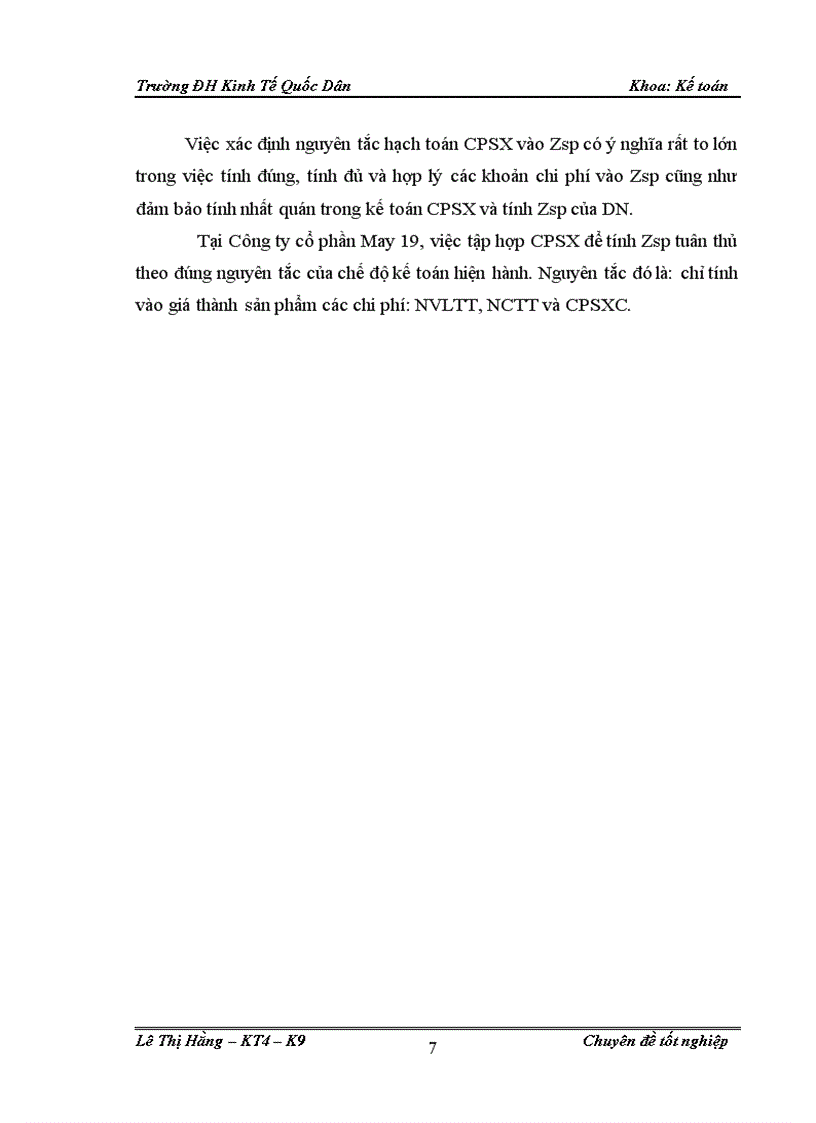 image for page Hoàn thiện kế toán chi phí sản xuất và tính giá thành sản phẩm ở Công ty cổ phần May 19 Việt Nam 1