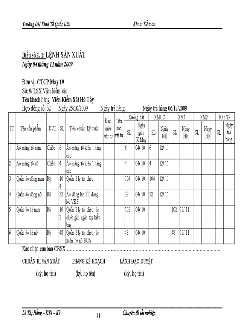 image for page Hoàn thiện kế toán chi phí sản xuất và tính giá thành sản phẩm ở Công ty cổ phần May 19 Việt Nam 1
