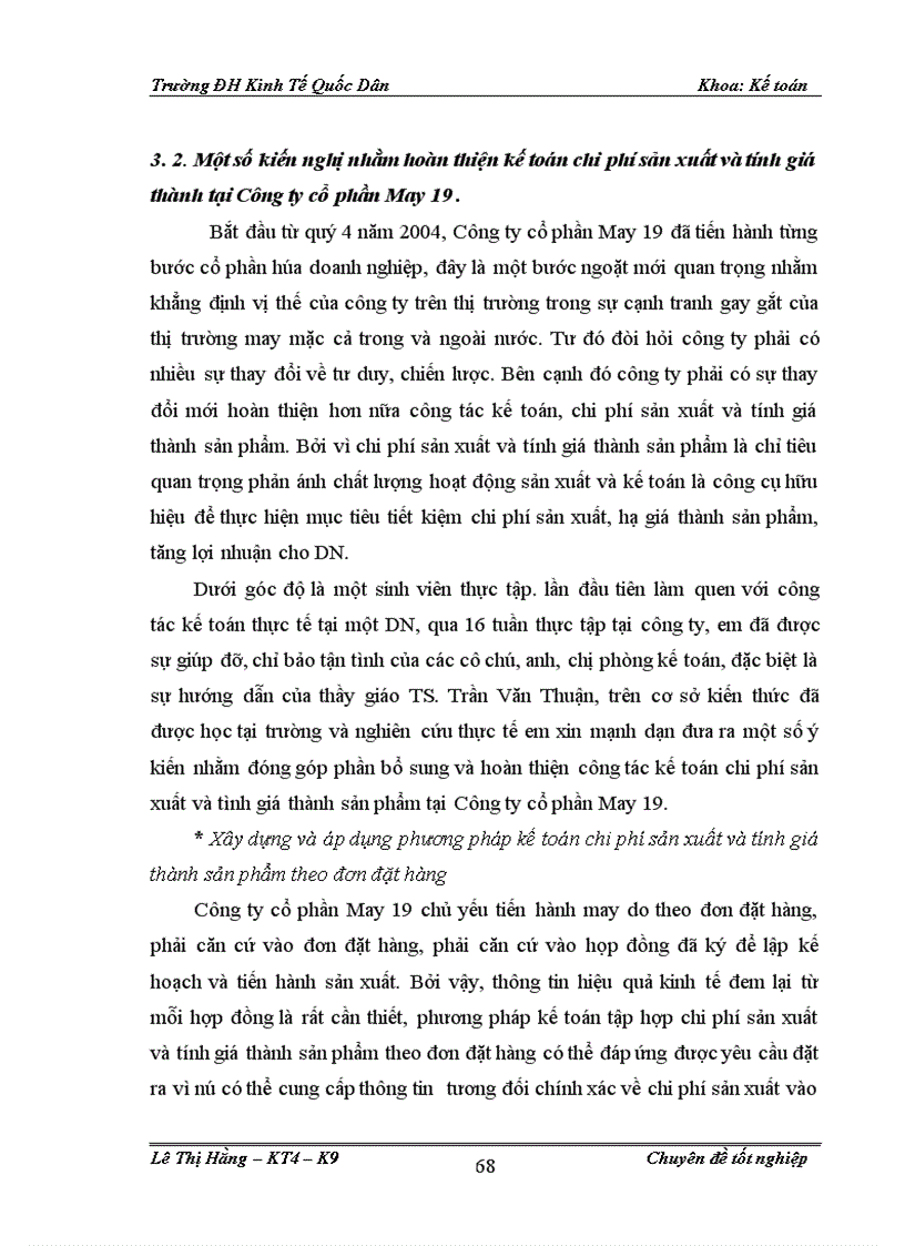 image for page Hoàn thiện kế toán chi phí sản xuất và tính giá thành sản phẩm ở Công ty cổ phần May 19 Việt Nam 1