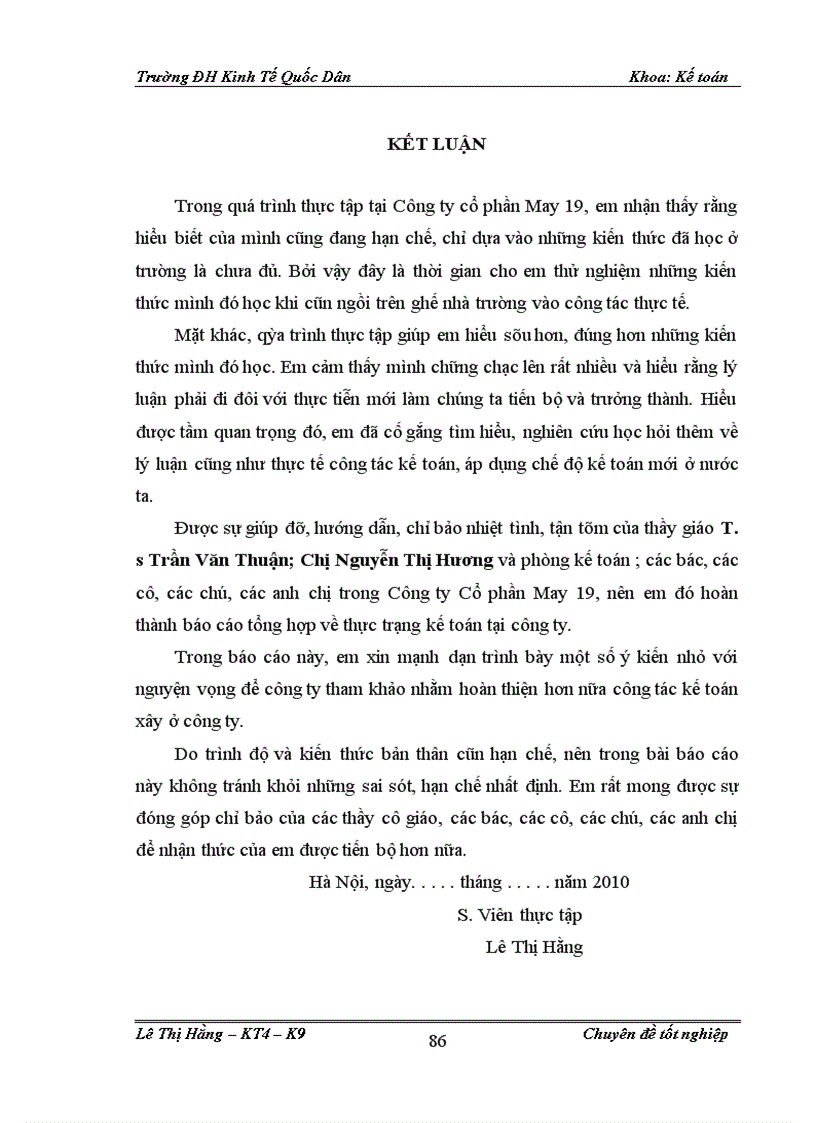 image for page Hoàn thiện kế toán chi phí sản xuất và tính giá thành sản phẩm ở Công ty cổ phần May 19 Việt Nam 1