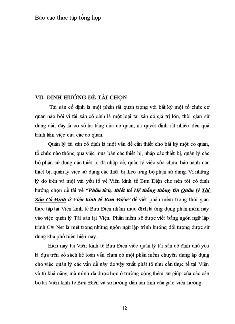 image for page Báo cáo thực tập tổng hợp tại Viện kinh tế Bưu Điện