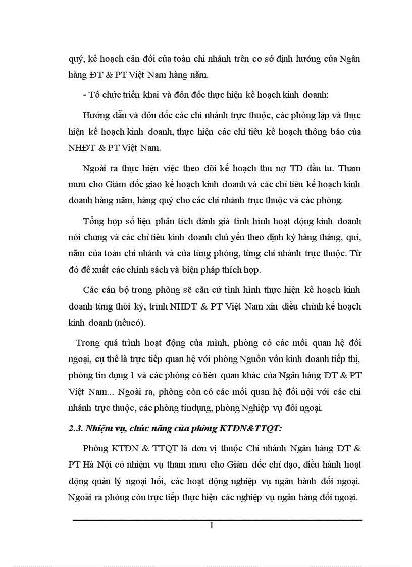 image for page Báo cáo thực tập tổng hợp tại Chi nhánh Ngân hàng Đầu tư và Phát triển Hà Nội 1