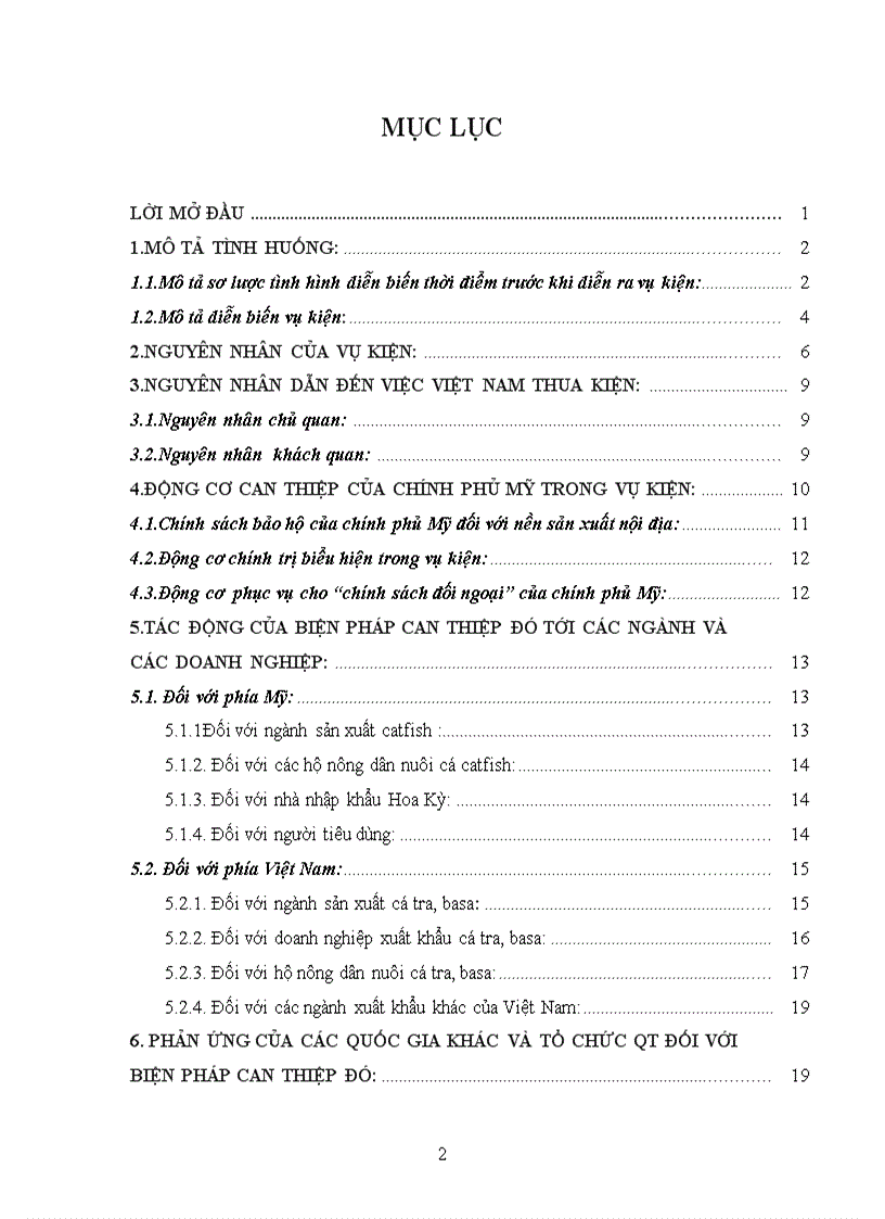 image for page Sự can thiệp của chính phủ Mỹ trong vụ kiện cá tra basa Việt Nam năm 2002