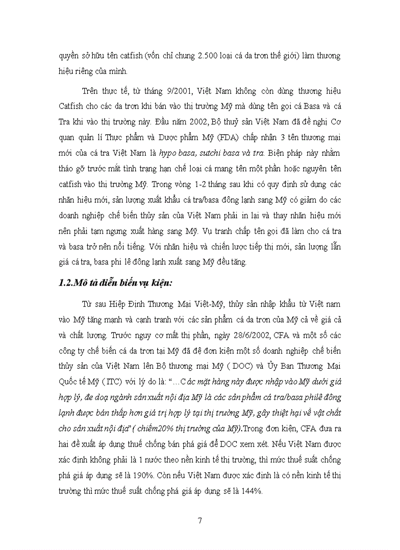 image for page Sự can thiệp của chính phủ Mỹ trong vụ kiện cá tra basa Việt Nam năm 2002