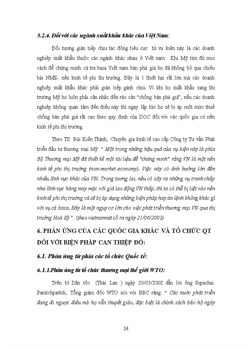 image for page Sự can thiệp của chính phủ Mỹ trong vụ kiện cá tra basa Việt Nam năm 2002