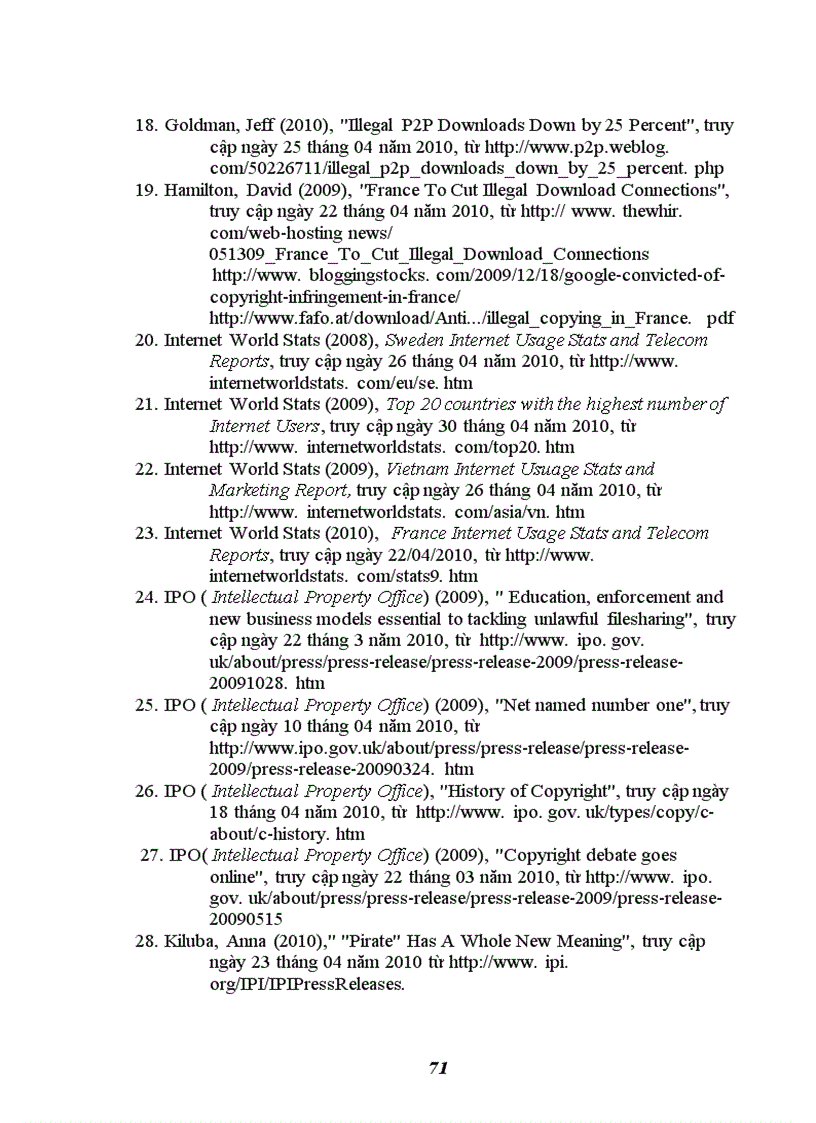 image for page Xâm phạm bản quyền qua Internet nghiên cứu kinh nghiệm của một số quốc gia Anh Pháp Mỹ