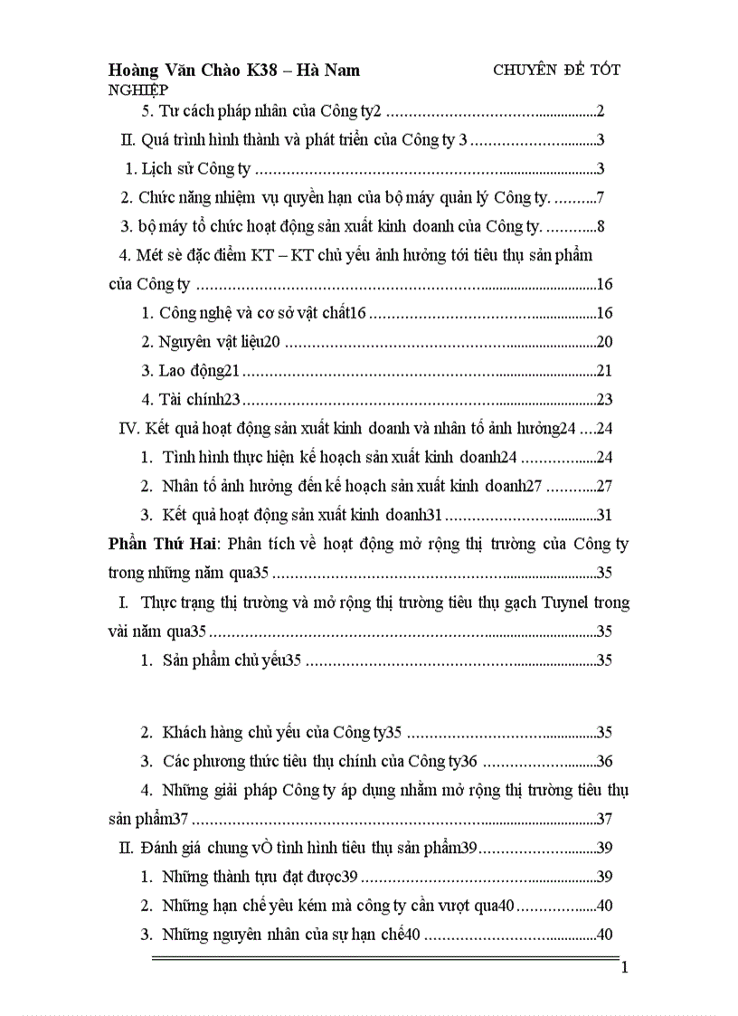 image for page Giải pháp nhằm mở rộng thị trường tiêu thụ gạch Tuynel của Công ty cổ phần vật liệu và phát triển nhà Hà Nội