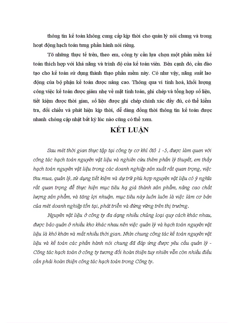 image for page Hoàn thiện công tác hạch toán nguyên vật liệu với việc tăng cường hiệu quả sử dụng nguyên vật liệu tại Công ty cơ khí ô tô 1 5 1