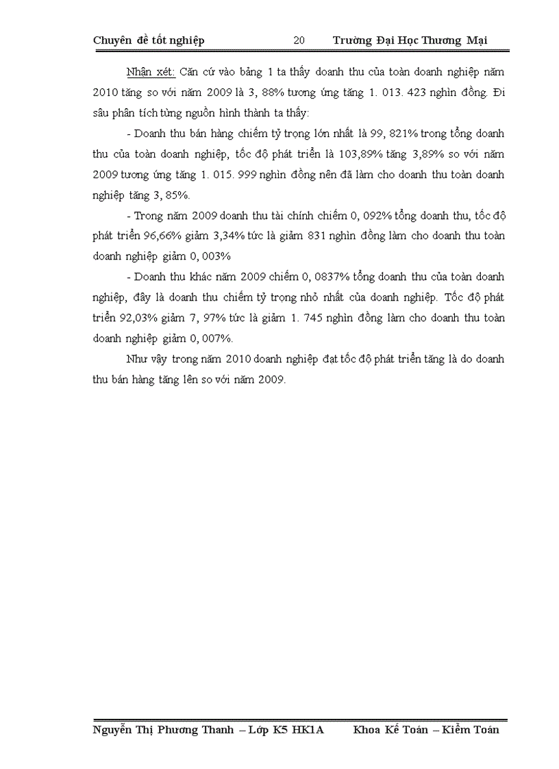 image for page Phân tích thống kê doanh thu tại công ty Cổ Phần Thương mại Vinh Quang 1