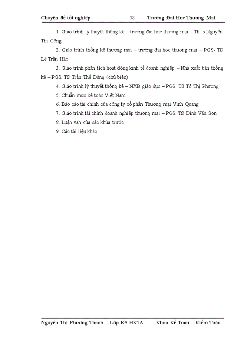 image for page Phân tích thống kê doanh thu tại công ty Cổ Phần Thương mại Vinh Quang 1