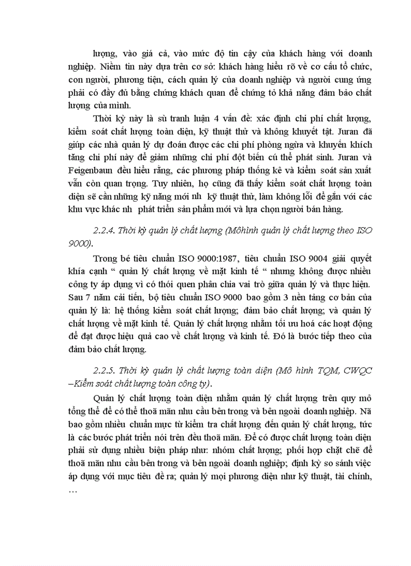 image for page Kế hoạch xây dựng và áp dụng hệ thống quản lý chất lượng theo tiêu chuẩn ISO 9001 2000 tại Công ty Sông Đà 9