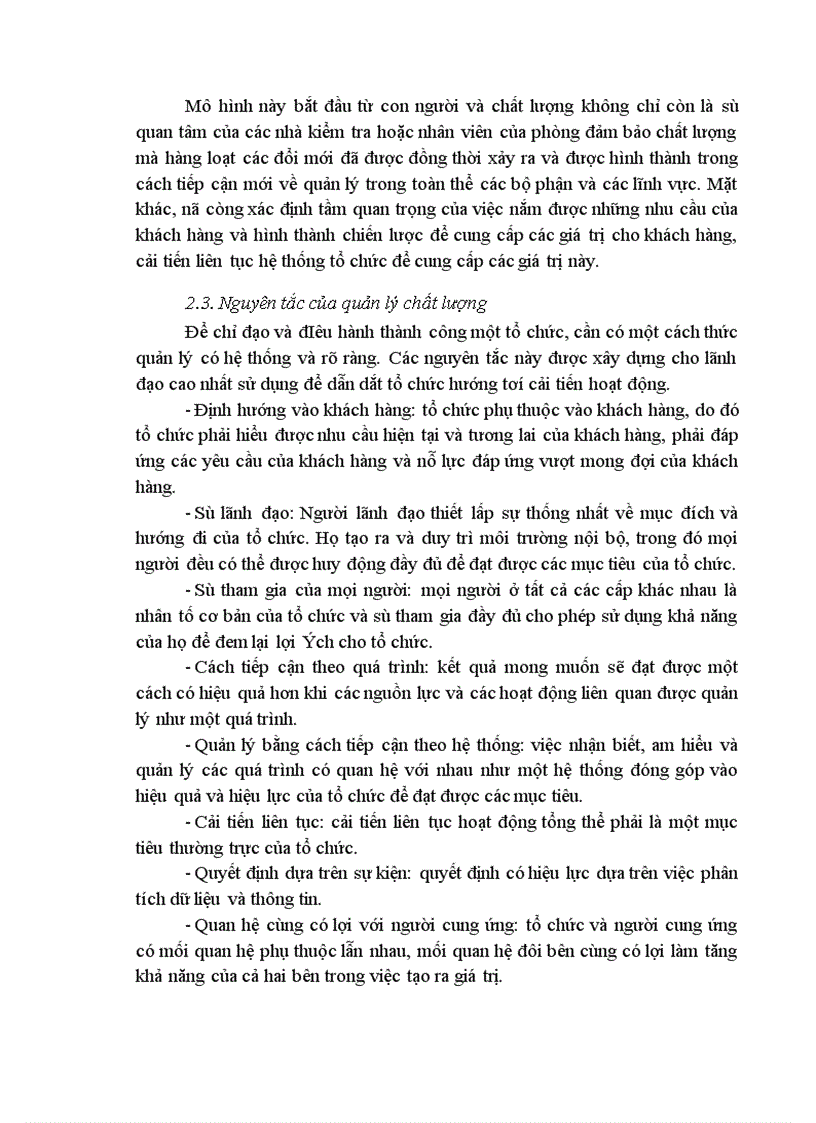 image for page Kế hoạch xây dựng và áp dụng hệ thống quản lý chất lượng theo tiêu chuẩn ISO 9001 2000 tại Công ty Sông Đà 9