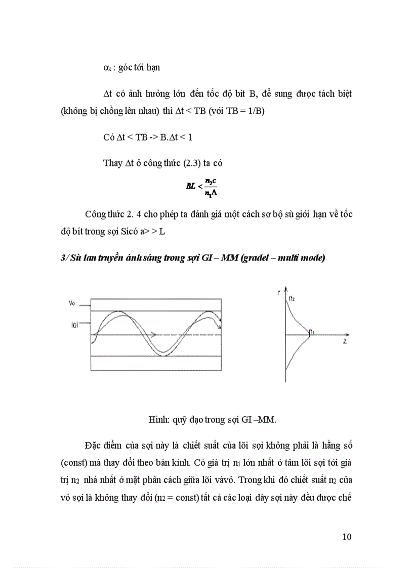 image for page Các đặc tính cơ bản của hệ thống thông tin quang