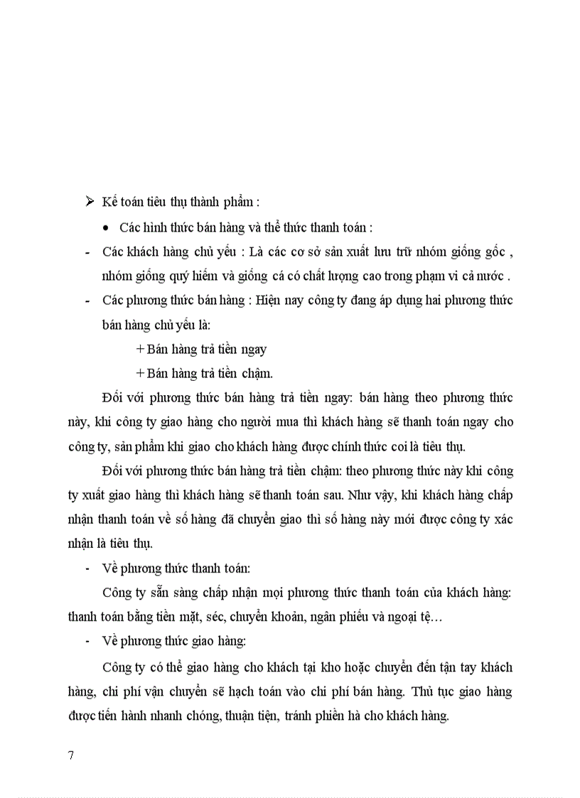 image for page Tổ chức kế toán thành phẩm và tiêu thụ thành phẩm tại Công ty dịch vụ nuôi trồng thuỷ sản TW 1