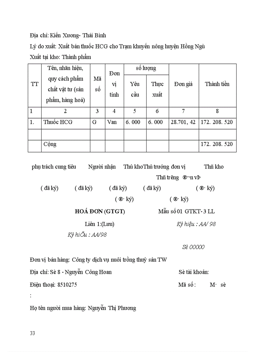 image for page Tổ chức kế toán thành phẩm và tiêu thụ thành phẩm tại Công ty dịch vụ nuôi trồng thuỷ sản TW 1