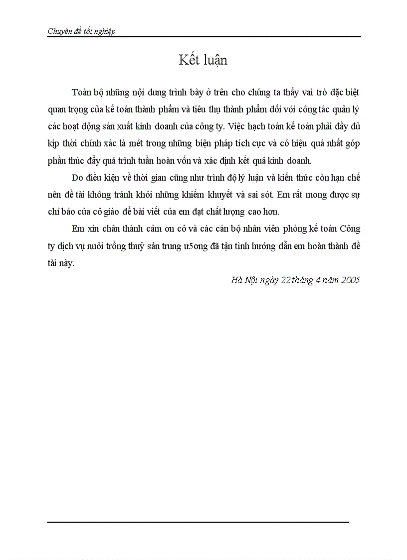 image for page Tổ chức kế toán thành phẩm và tiêu thụ thành phẩm tại Công ty dịch vụ nuôi trồng thuỷ sản TW 1